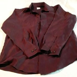 Pronto Uomo dress shirt, purple/ burgundy